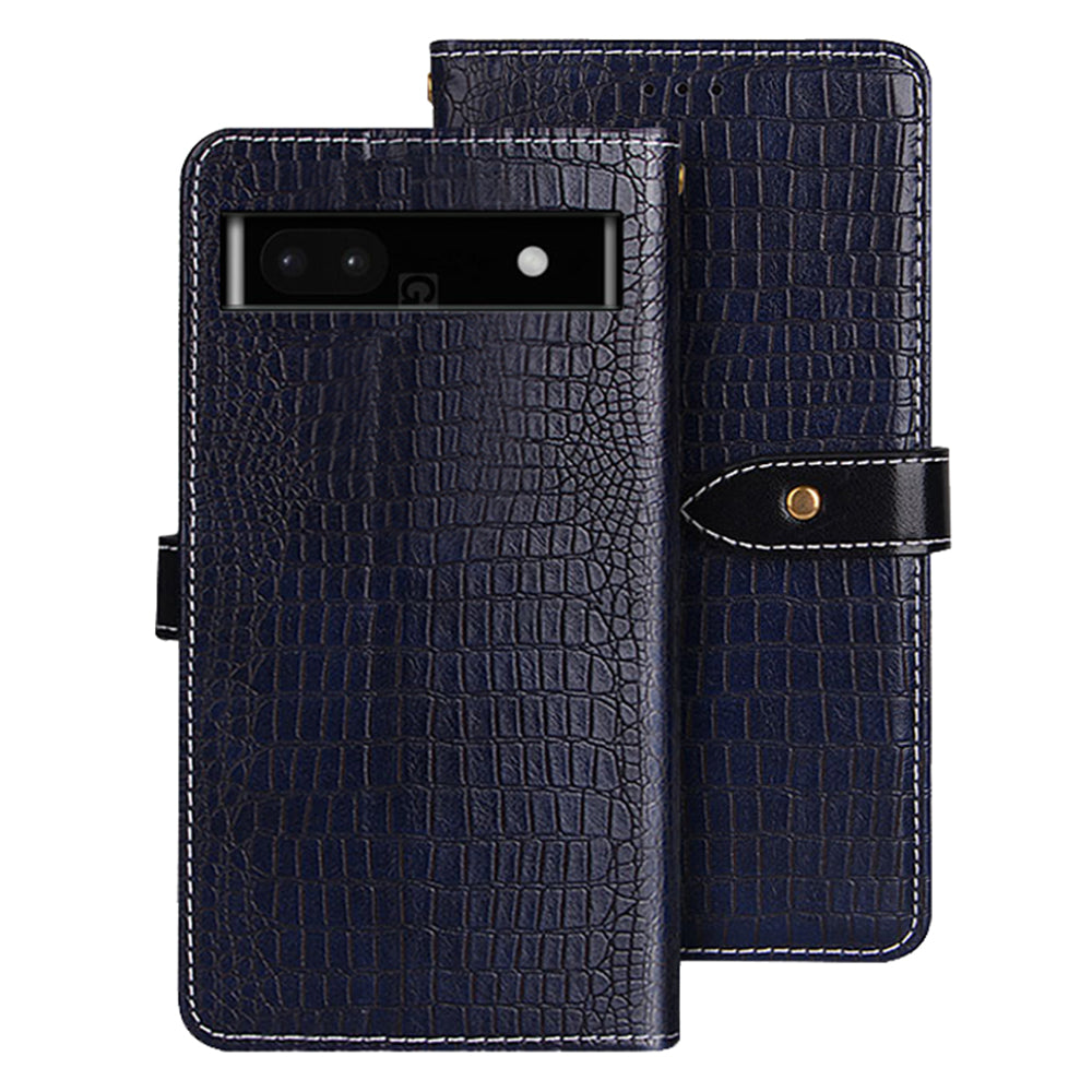 IDEWEI For Google Pixel 7a Shockproof Leather Phone Cover Crocodile Texture Stand Flip Wallet Phone Case IDEWEI For Google Pixel 7a Shockproof Leather Phone Cover Crocodile Texture Stand Flip Wallet Phone Case
